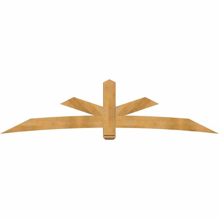 Ekena Millwork Alberta Rough Sawn Timber Gable Bracket, Western Red Cedar, 108"W x 27"H x 6"D x 6"F, 6/12 Pitch GBW108X27X0606ALB00RWR